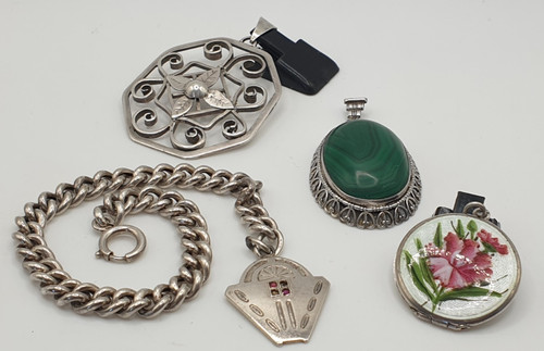 Konvolut schmuck silber - konvolut,