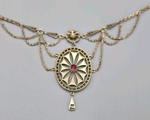 Jugendstil collier kette von - jugendstil,
