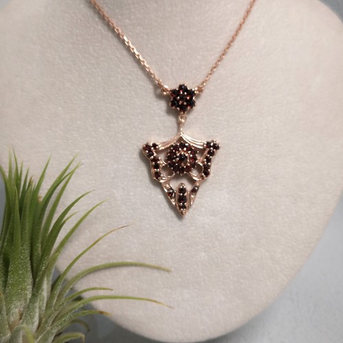 Jugendstil granat collier - jugendstil,