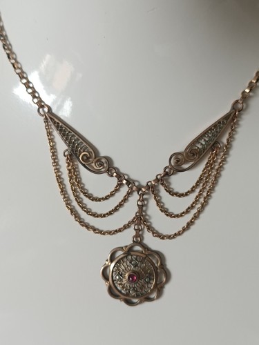Halskette antik jugendstil - antik,