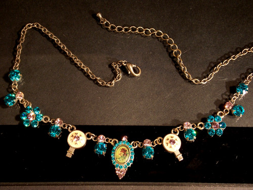 Collier antik jugendstil hals - collier,