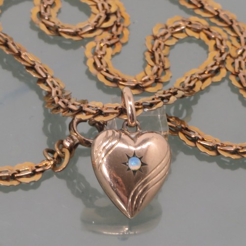 Herz anhänger mit - kette, gold