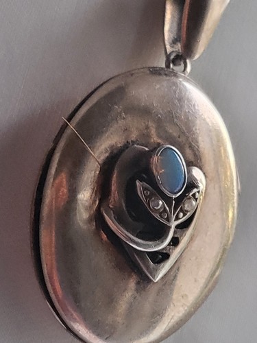 Jugendstil medaillon silber - medaillon,