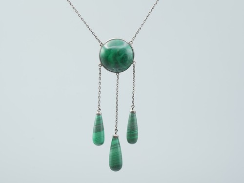 Jugendstil malachit collier - jugendstil, /