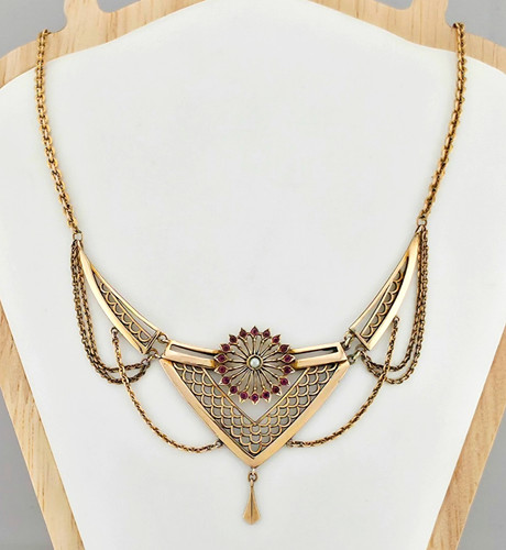 Antikes collier jugendstil art - collier,