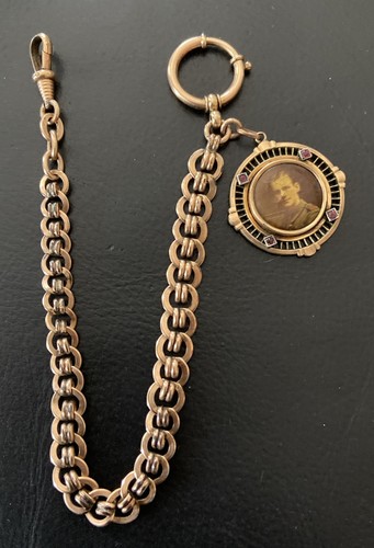 Antike goldfarbene uhrkette - goldfarbene,
