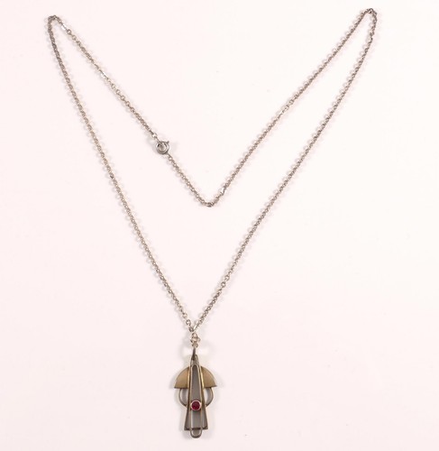 Kette mit anhänger jugendstil - kette,
