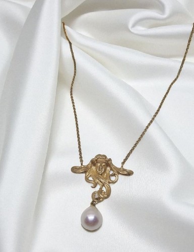 Jugendstil art kette - kette, 925