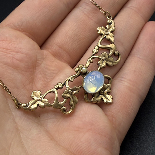 Jugendstil gold double kette - gold,