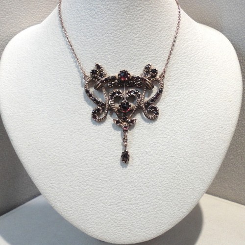 Granat granatschmuck collier - granatschmuck,
