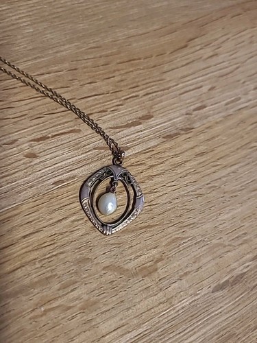 Collier jugendstil vergoldet - collier,