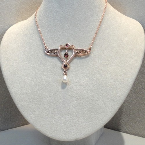 Granatschmuck collier granat - granatschmuck,