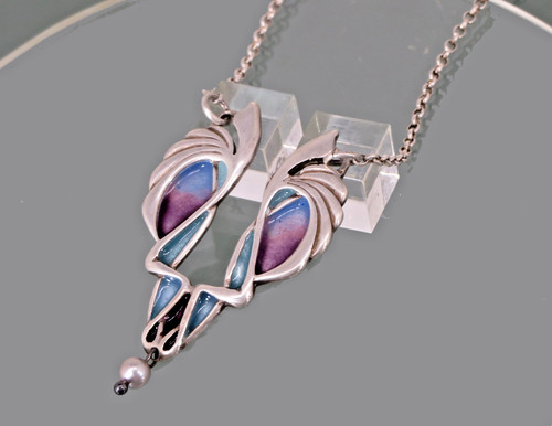 Emaille silber kette - kette, im