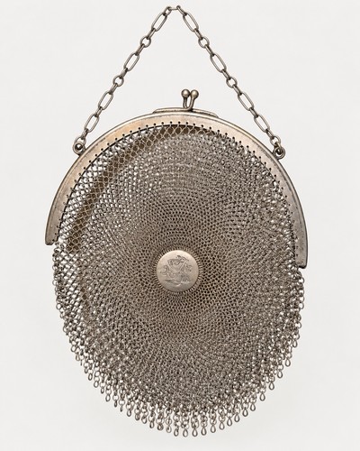 Antike silber netz tasche - netz-tasche, 1911