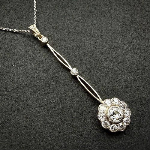 Jugendstil anhänger 585 gold - jugendstil,