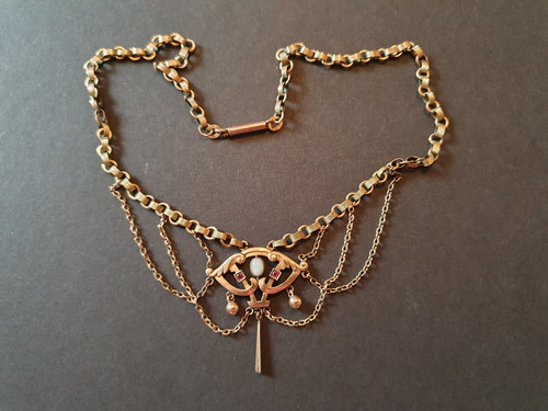 Antike jugendstil halskette - antike,