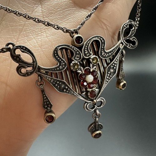 Jugendstil 835 silber gold - jugendstil,
