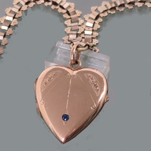 Gold double kette herz - double,