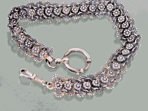 Silber uhrenkette chatelaine - silber,